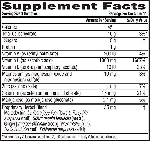 Airborne Orange Flavored Gummies 42 Count