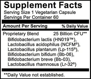 Advanced Probiotics 60 Caps 25 Billion Cfu Bioxtend Technology For Targeted Release And Increased Absorption