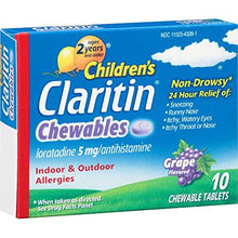 Children 24 Hour Allergy Tablets Grape 10 Ea