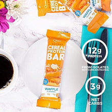 Beyond Cereal Protein Bar Waffle Flavor 12G Protein 3G Net Carbs 110 Cals 1.34Oz Bar 15 Count Breakfast Bars Low Carbs Bars Gluten Free Soy Free