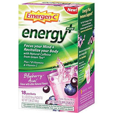 Emergenc Energy+ Dietary Supplement Drink Mix With Caffeine 0.33 Ounce Packets Blueberryacai Flavor 18 Count