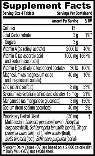 Airborne Original With Vitamin C Chewable Tablets Berry 32 Ea