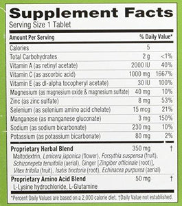 Airborne Lemon Lime Effervescent Tablets 36 Count 1000Mg Of Vitamin C Immune Support Supplement