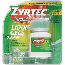 Zyrtec Allergy Liquid Gels 24 Hour 40 Count