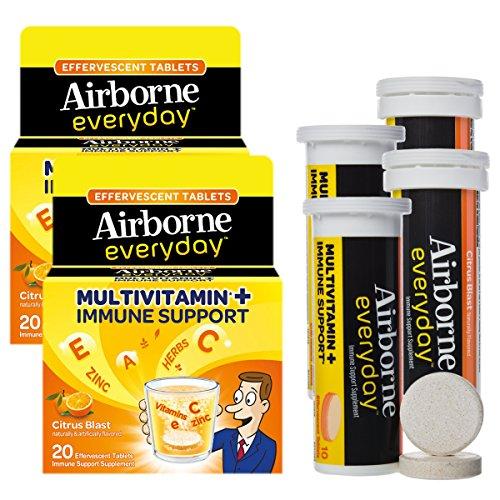 Airborne 40Ct Everyday Multivitamin + Immune Support Daily Effervescent Tablets