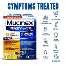 Fastmax Day Severe Cold Night Cold Flu Liquid Gels 24Ct