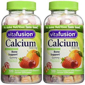 Vitafusion Calcium With Vitamin D3 2 100 Count Bottles 200 Gummies Total
