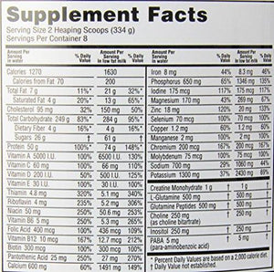 Serious Mass Gainer Protein Powder Chocolate Peanut Butter 6 Pound