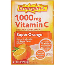 Emergenc Vitamin C Flavored Fizzy Drink Mix Packets Super Orange 30 Ea Pack Of 2