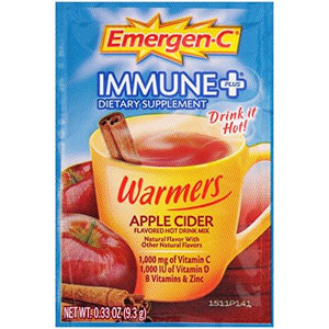 Emergenc Immune+ Warmers Dietary Supplement Apple Cider Flavor 10 Count 0.33 Oz. Packets