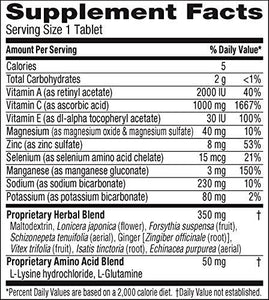 Airborne Lemon Lime Effervescent Tablets 36 Count 1000Mg Of Vitamin C Immune Support Supplement