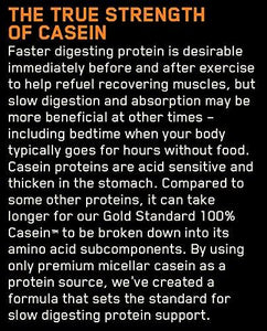 Gold Standard Casein Protein Powder Chocolate Supreme 4 Pound