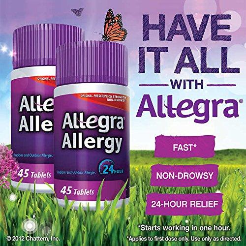 Adult 24 Hour Allergy Tablets 180Mg Limit Size Special 1 Pack 90 Ct. Total